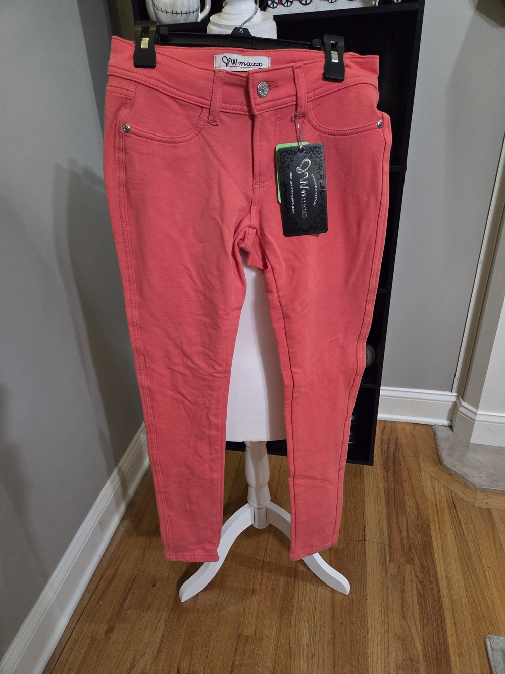 JW Maxx Coral Pink Jrs Jeggings - Slim Stretch Fit
